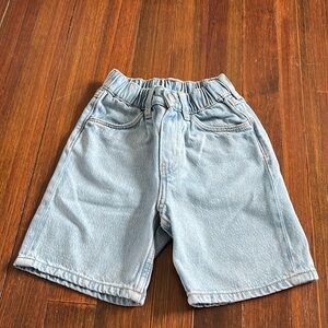 Baggy boyfriend denim shorts